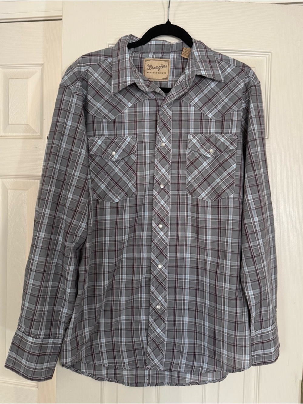 Wrangler Western Pearl Snap Shirt Large